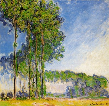 Claude Monet Painting - Álamos Vista desde el pantano Claude Monet